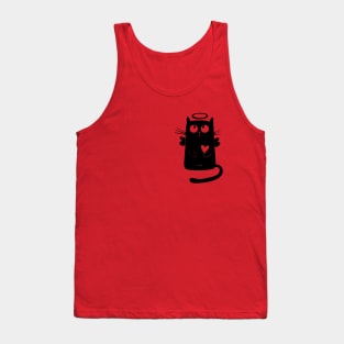 Gone to Heaven Cat - Angel Cat Tank Top